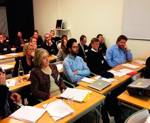 Picture 1. Stakeholders at the research school kick-off listening to a presentation of TSM.