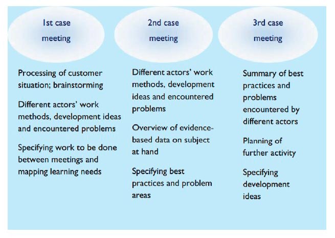 Figure 1 - MIMO’s MPW teamwork model, based on problem-based learning, in Leino's (2012)